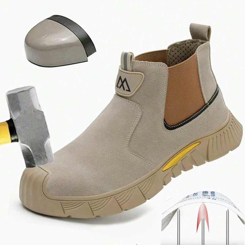 Anti Loop Rubber - Lightweight Men's Safety Shoes Sturdy Men's