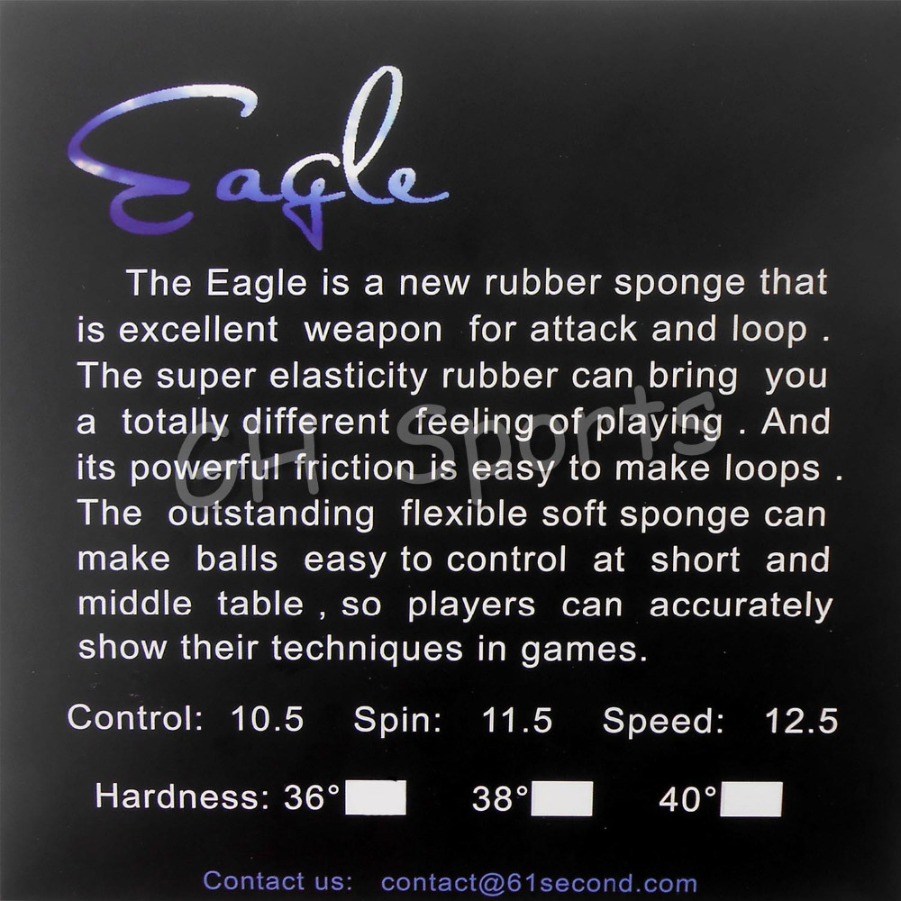 61second Eagle Pips in Table T - Table Tennis Review recension och pris