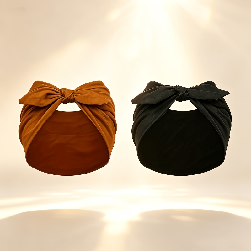 2pcs Bohemian-Style Bow Headsc - Anti Loop Rubber recension och pris