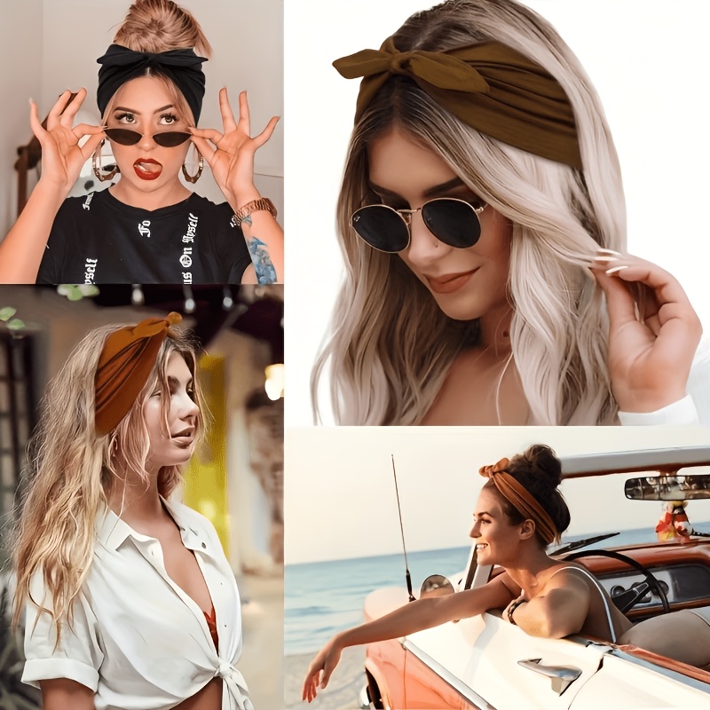 2pcs Bohemian-Style Bow Headsc - Anti Loop Rubber recension och pris