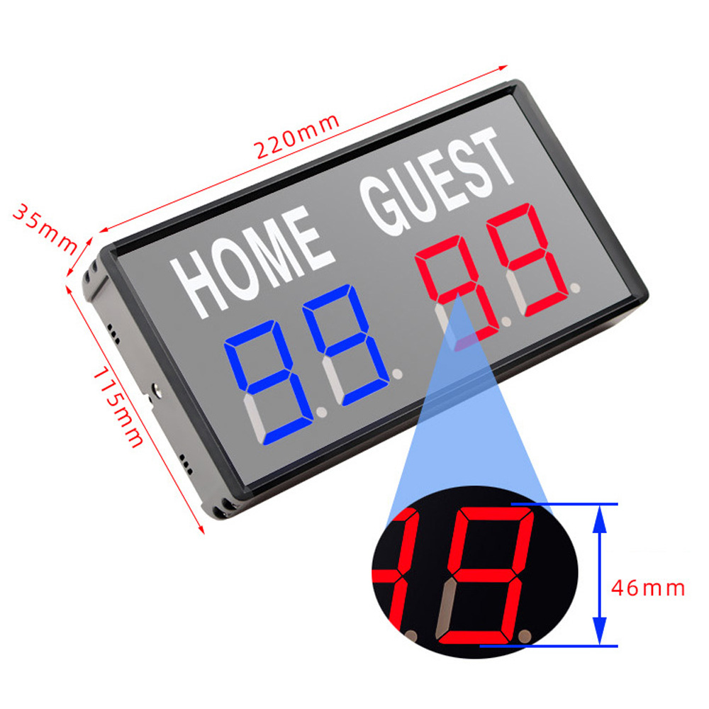 Portable 4 Digit LED Scoreboar - Table Tennis Scoreboard recension och pris