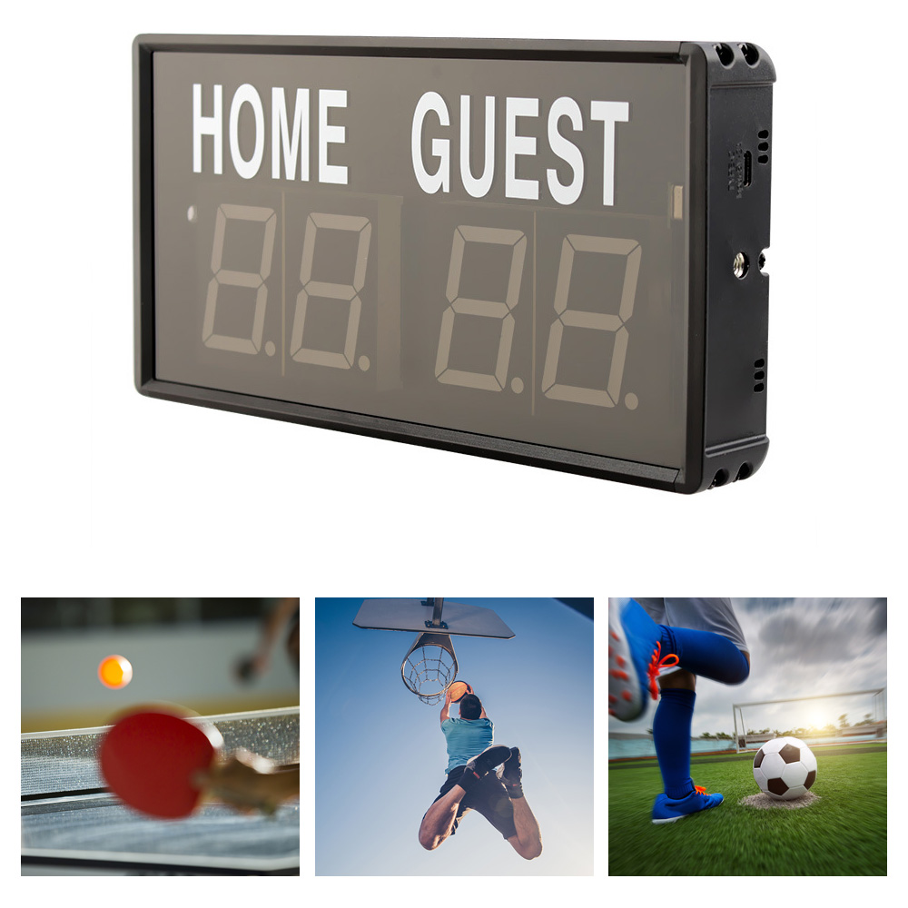 Portable 4 Digit LED Scoreboar - Table Tennis Scoreboard recension och pris