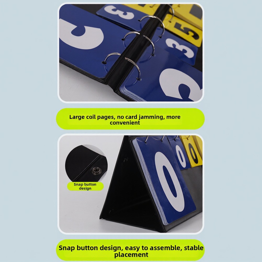 Black blue yellow Flip Scorebo - Table Tennis Scoreboard recension och pris